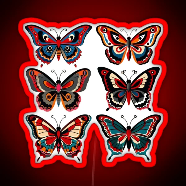 Butterflies RGB Neon Sign