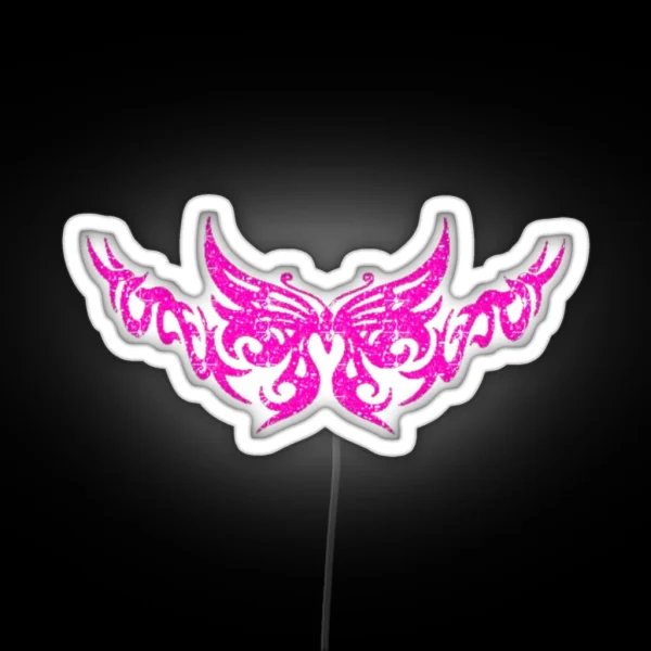 Butterfly Neon Pink Lace Symbol RGB Neon Sign