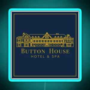 Button House Hotel And Spa RGB Neon Sign