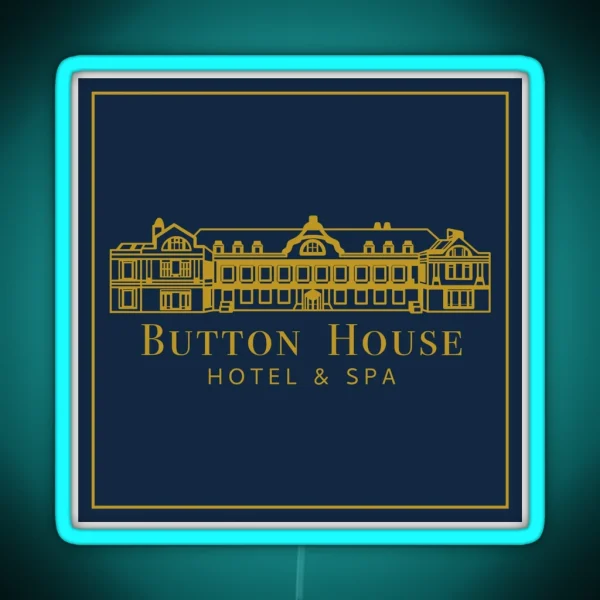 Button House Hotel And Spa RGB Neon Sign