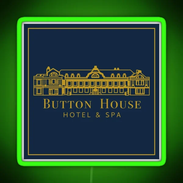 Button House Hotel And Spa RGB Neon Sign