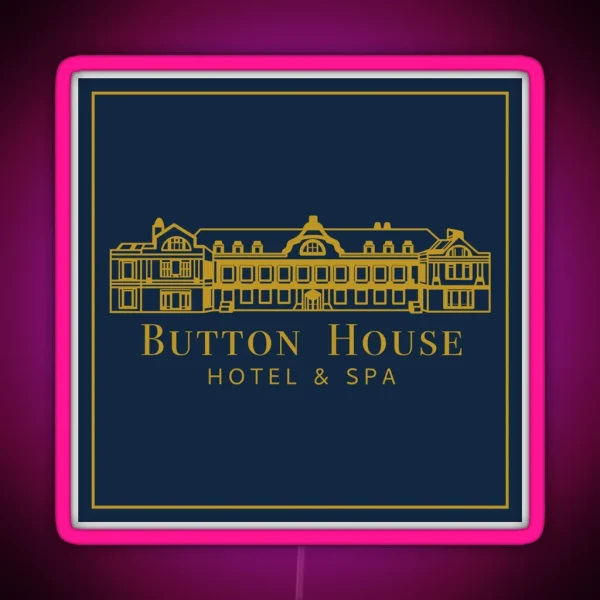 Button House Hotel And Spa RGB Neon Sign