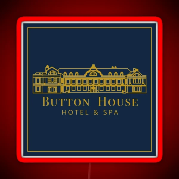 Button House Hotel And Spa RGB Neon Sign