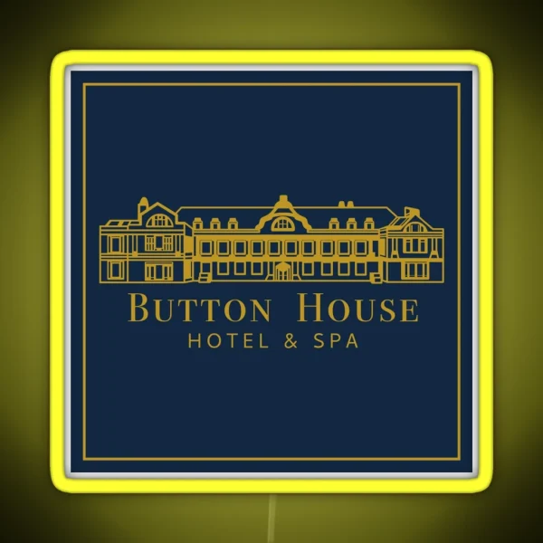 Button House Hotel And Spa RGB Neon Sign