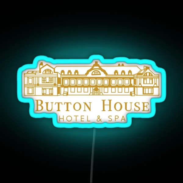 Button House Hotel And Spa RGB Neon Sign