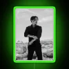 Minimalist Johnny Depp inspired RGB neon art home decor accents