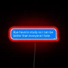 Bye Study Time, Say Goodbye with Our Retro Neon Sign