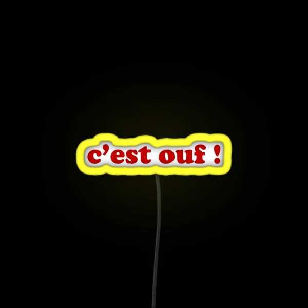 C Est Ouf It S Crazy French RGB Neon Sign