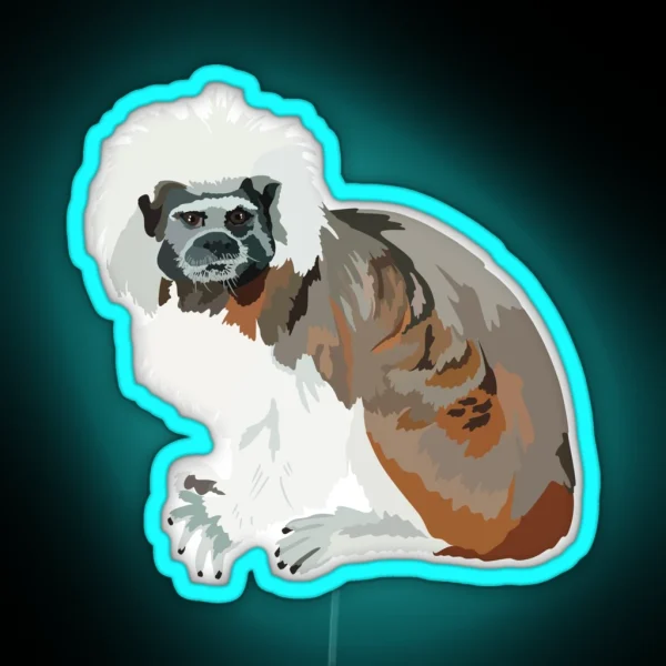 C Is For Cottontop Tamarin RGB Neon Sign
