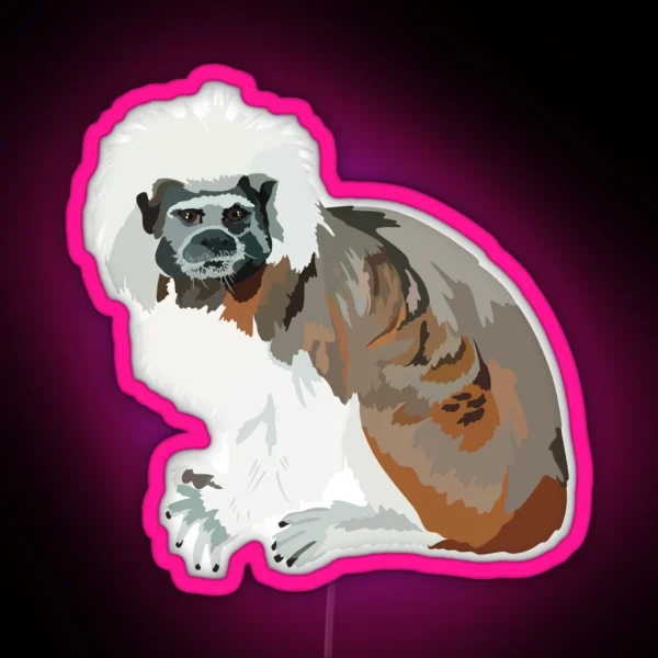 C Is For Cottontop Tamarin RGB Neon Sign