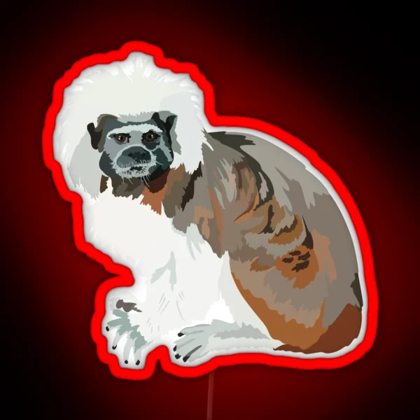 C Is For Cottontop Tamarin RGB Neon Sign