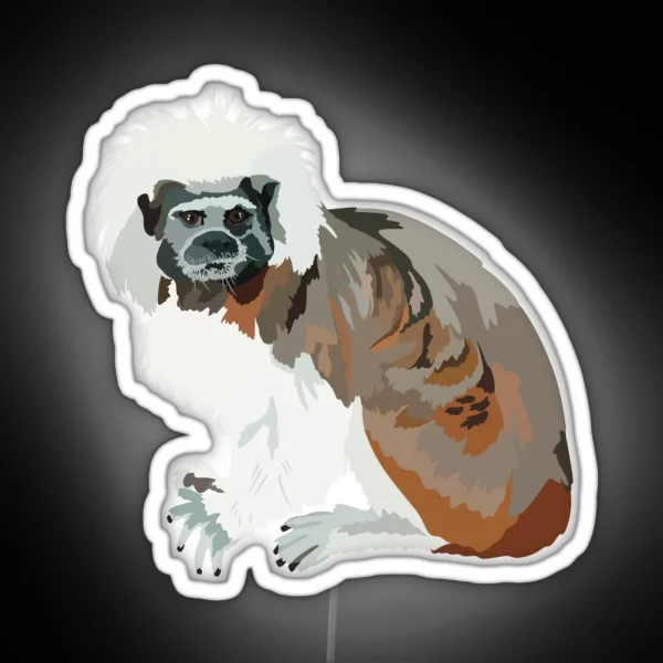 C Is For Cottontop Tamarin RGB Neon Sign