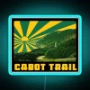 Eye-catching neon wall decor featuring vibrant colors of Cabot Trail.