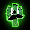 Add modern southwestern style with vibrant cactus neon light art