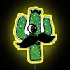 Colorful Bohemian-inspired cactus LED lighted neon wall decoration sign display