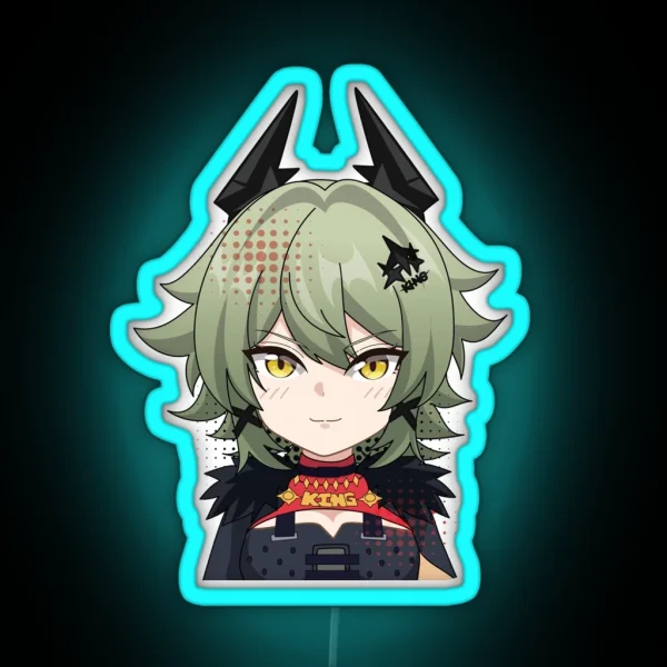 CAESAR KING Zenless Zone Zero Fanart RGB Neon Sign