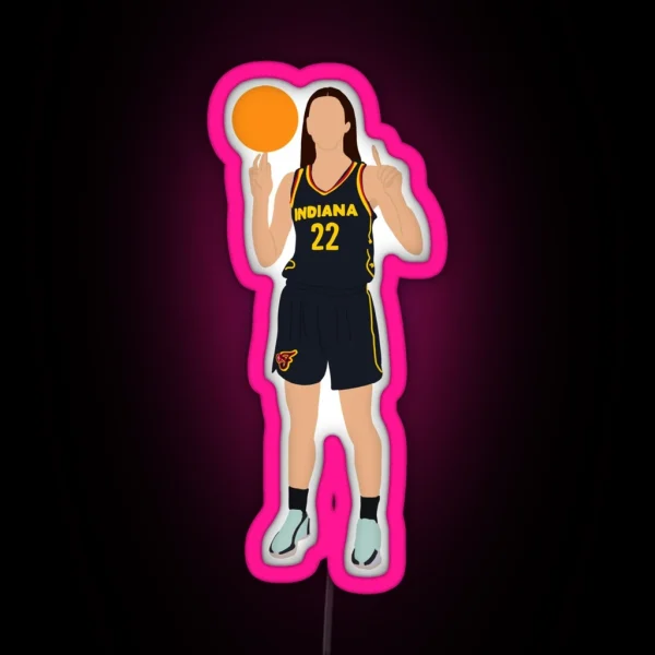 Caitlin Clark Indiana Fever WNBA 22 RGB Neon Sign