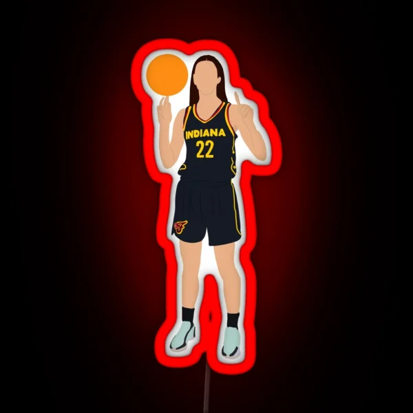Caitlin Clark Indiana Fever WNBA 22 RGB Neon Sign
