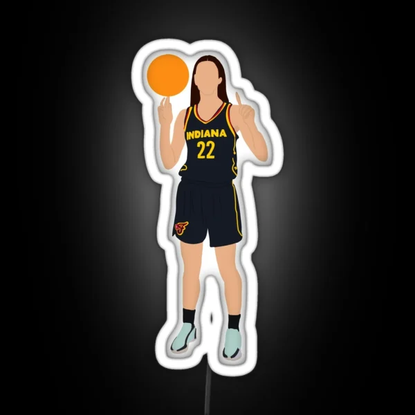 Caitlin Clark Indiana Fever WNBA 22 RGB Neon Sign