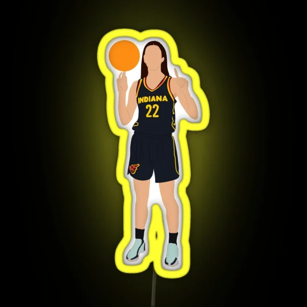 Caitlin Clark Indiana Fever WNBA 22 RGB Neon Sign