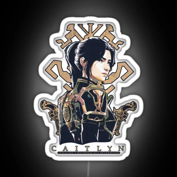 Caitlyn Arcane Movie Character RGB Neon Sign