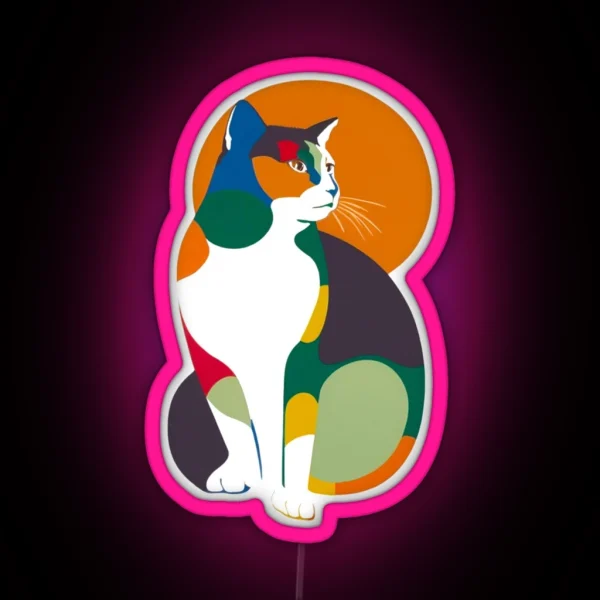 Calico Cat 1 RGB Neon Sign