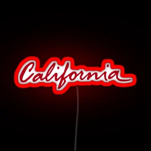 California License RGB Neon Sign