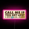 Neon Sign with Edgy Message and Colorful RGB Lighting Options