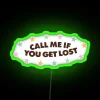Vibrant RGB Neon Sign with Whimsical Road Trip Travel Theme Quote