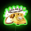 Vibrant 'Call Me If You Get Lost' LED Neon Room Sign Decoration
