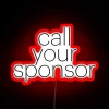 Stay accountable with your fitness journey, call your sponsor always