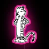 Calvin and Hobbes-inspired vibrant multi-color RGB digital art display
