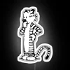Whimsical Calvin and Hobbes Character-Inspired Neon Sign with Color-Changing LEDs