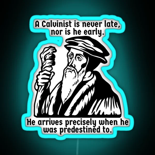 Calvinist Wizard RGB Neon Sign