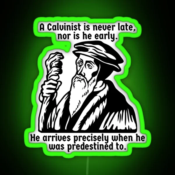 Calvinist Wizard RGB Neon Sign