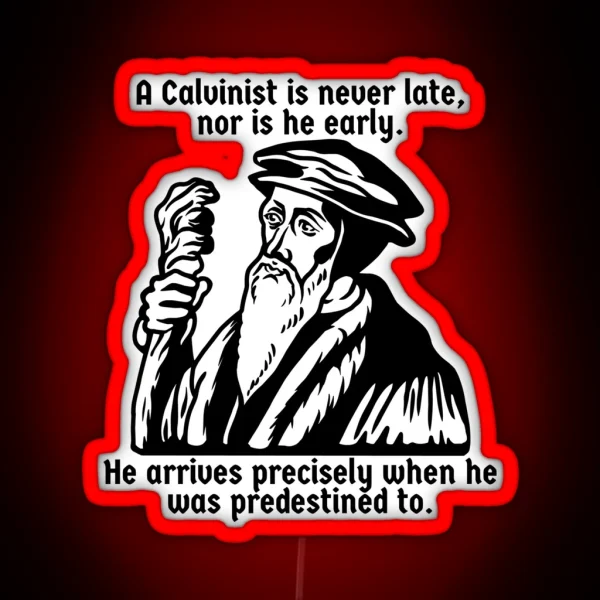 Calvinist Wizard RGB Neon Sign