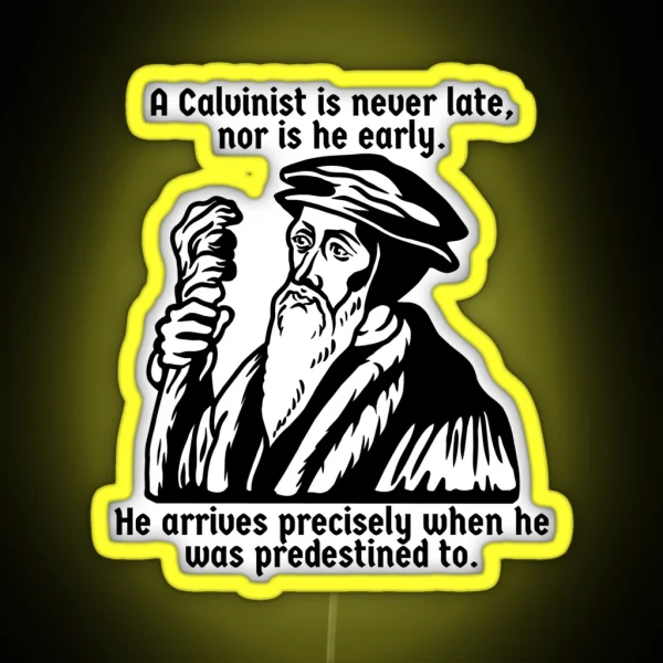 Calvinist Wizard RGB Neon Sign