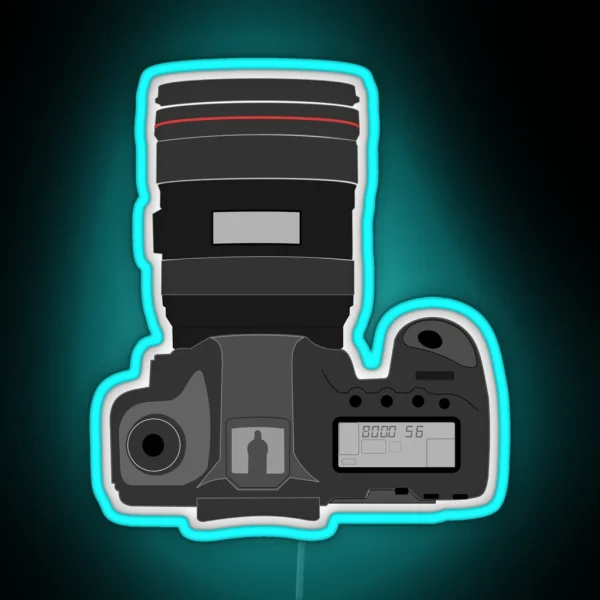 Camera Camera Photographer Photoshoot RGB Neon Sign