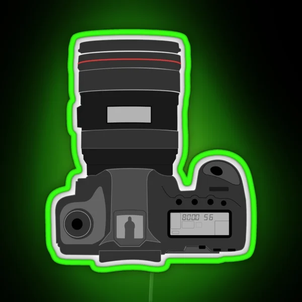 Camera Camera Photographer Photoshoot RGB Neon Sign