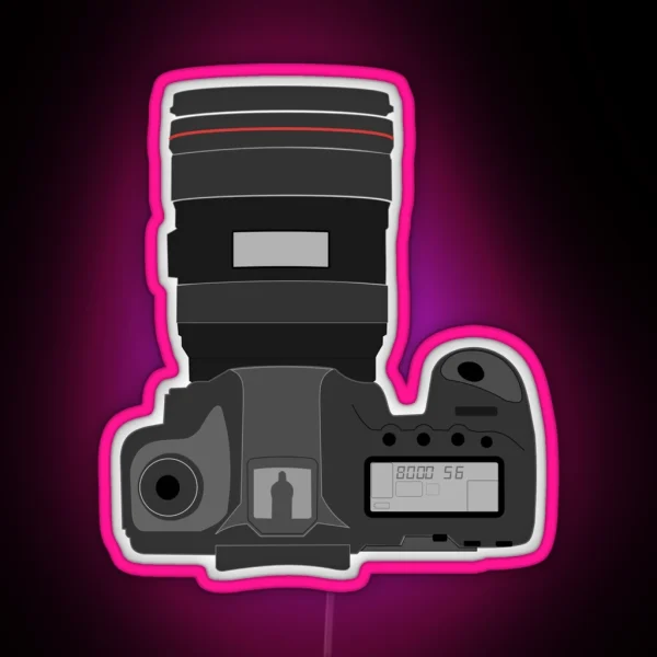 Camera Camera Photographer Photoshoot RGB Neon Sign