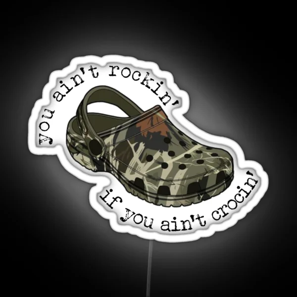 Camo Crocs RGB Neon Sign