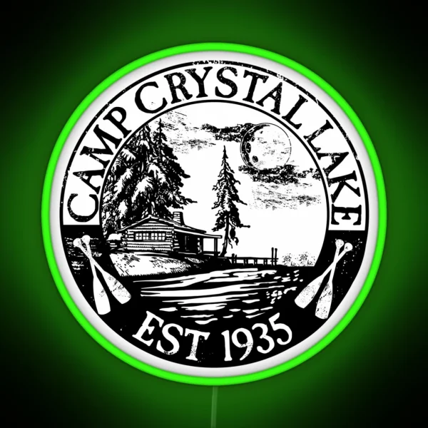 Camp Crystal Lake 2019 RGB Neon Sign