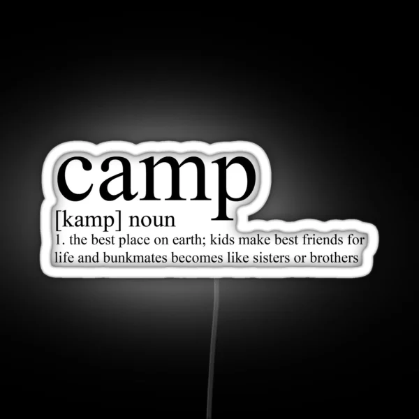 Camp Definition RGB Neon Sign