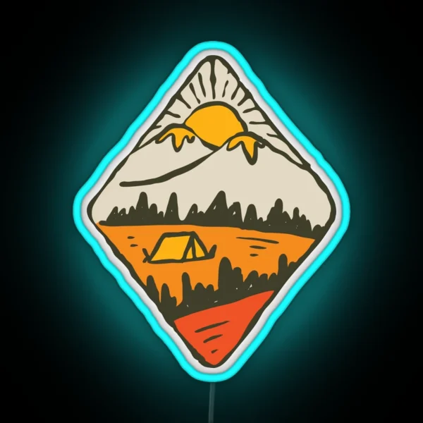 Camping RGB Neon Sign