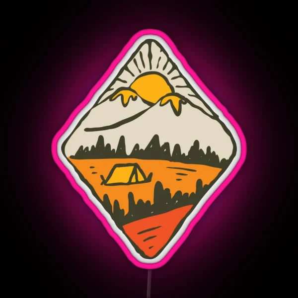 Camping RGB Neon Sign