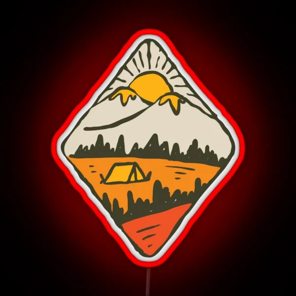 Camping RGB Neon Sign