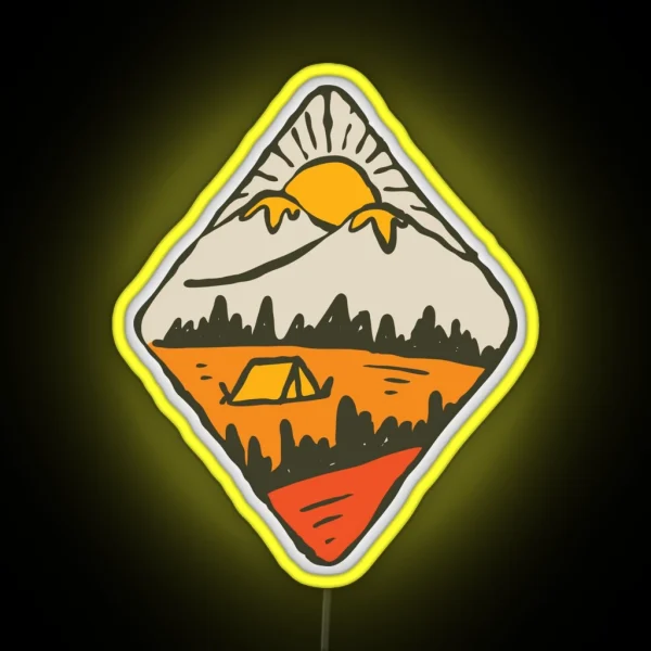 Camping RGB Neon Sign