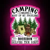 RGB LED Neon Sign for Camping and Whiskey Enthusiasts Decor
