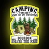 RGB Neon Sign: Whiskey and Wilderness Coexist in Harmony Lifestyle