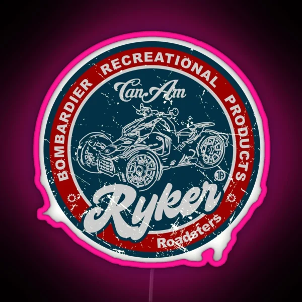 Can Am Ryker Retro RGB Neon Sign